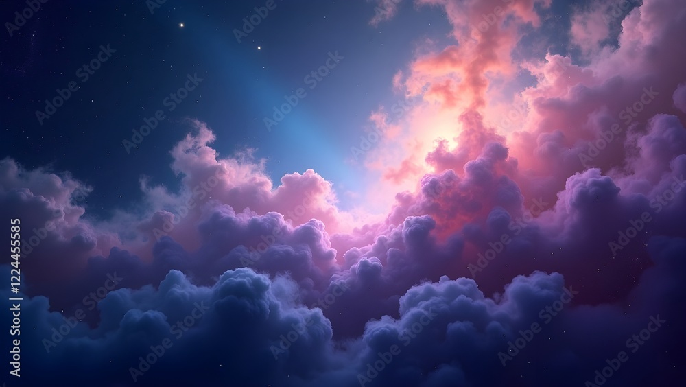 Obraz premium Cosmic Nebula Abstract Background