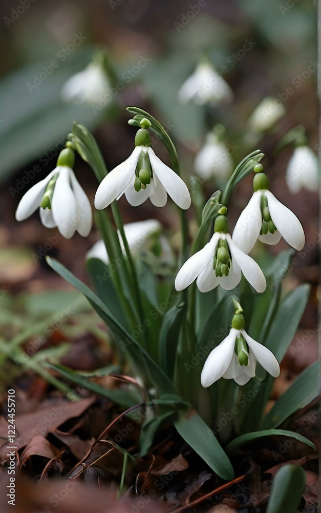 snowdrops in the snow snowdrops in the snow