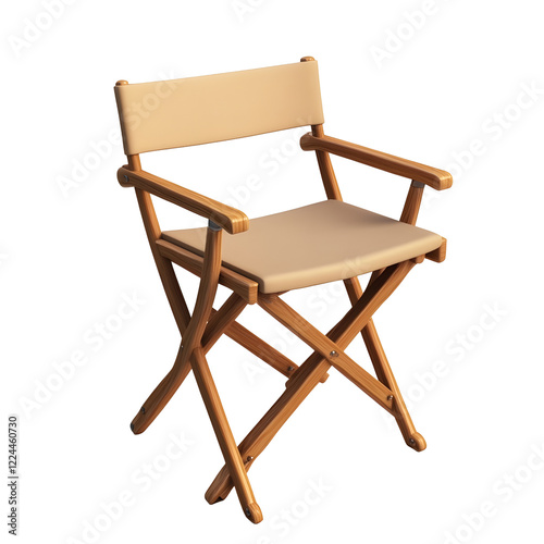 Elegant Wooden Folding Director s Chair for Versatile Indoor or Outdoor Use photo