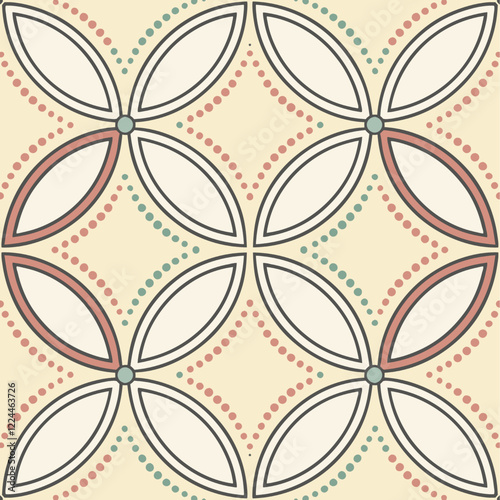 Seamless vector pattern. Modern stylish texture. Repeating geometric tracery. Contemporary graphic design.