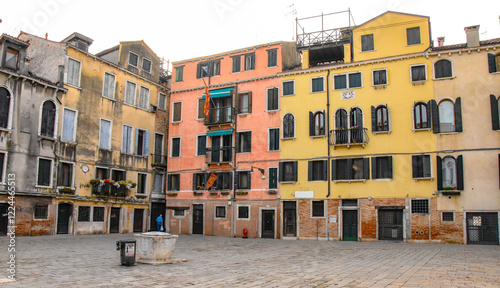 Italy. Venice. Campo San Silvestro photo