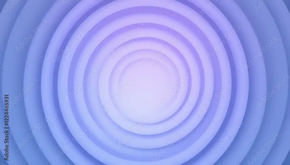 Obraz premium Abstract concentric circles in shades of purple and blue