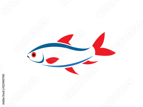 Fish or seafood flat icon for food apps and websites.Grouper fish silhouettes vector illustration collection set.Salmon fish silhouette vector art icon isolated on white background.Fish icon black sil