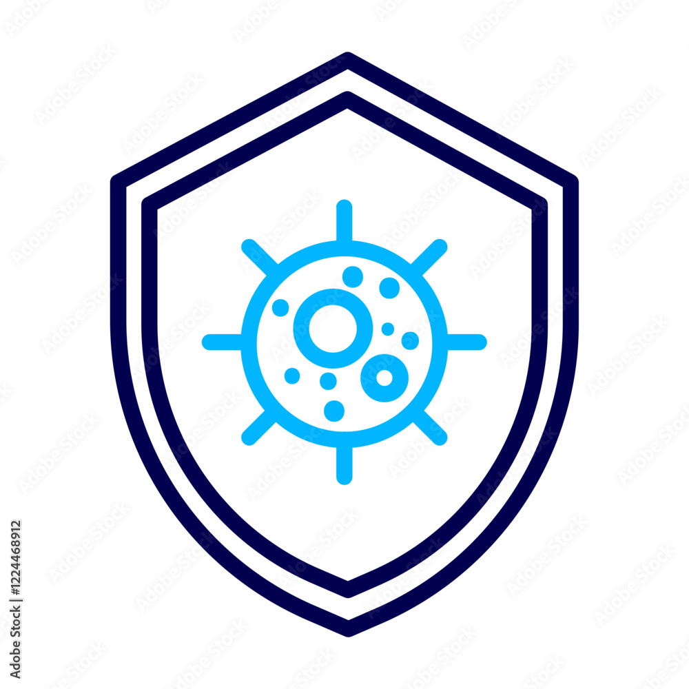 Fototapeta premium Anti Virus Outline Color icon