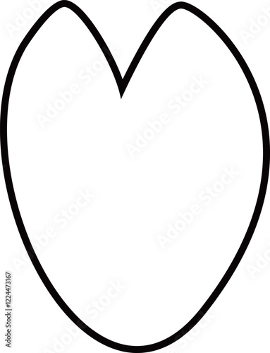 桜の花びらの白黒線画ベクターイラスト