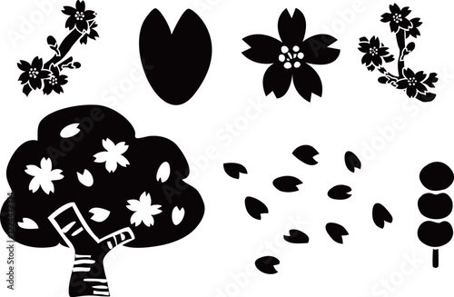 桜のベクターイラストセット