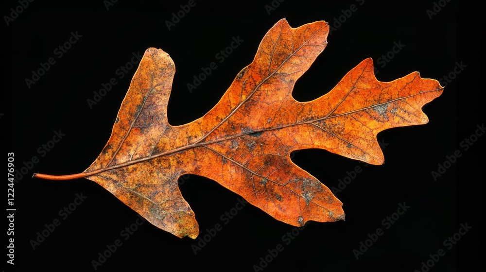 60.A vivid autumn oak leaf from Middlebury, Vermont, its vibrant shades of orange and brown accentuated by natural light, with close attention to its texture and organic imperfections. 60.A vivid autumn oak leaf from Middlebury, Vermont, its vibrant shades of orange and brown accentuated by natural light, with close attention to its texture and organic imperfections.