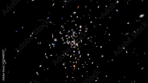 Galaxies Large Cluster Seamless Loop