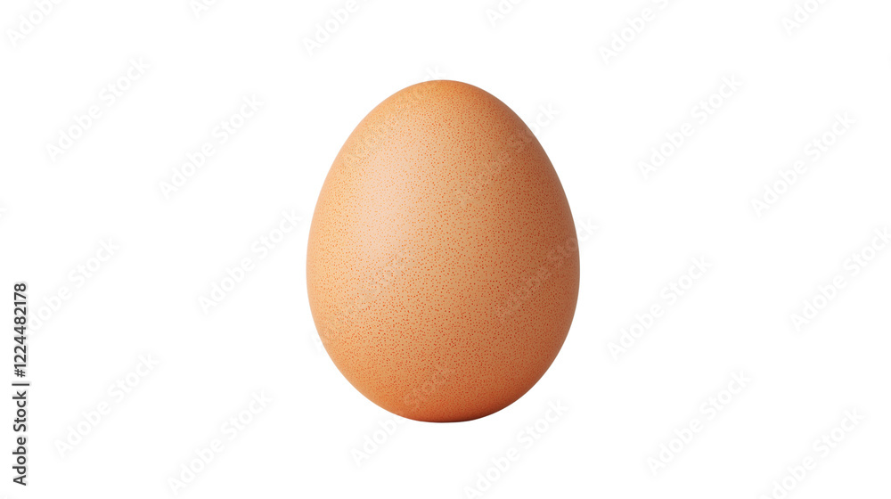 A single brown egg on a transparent background, showcasing its smooth texture and natural speckles. A single brown egg on a transparent background, showcasing its smooth texture and natural speckles.