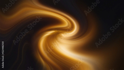 rotating movement of bright explosion flashes on black background. golden light