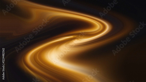 rotating movement of bright explosion flashes on black background. golden light