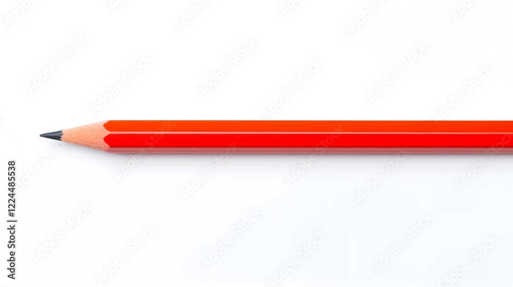 Vibrant Colored Pencil Isolated on a Clean White Background Perfect for Creative Design Projects Vibrant Colored Pencil Isolated on a Clean White Background Perfect for Creative Design Projects