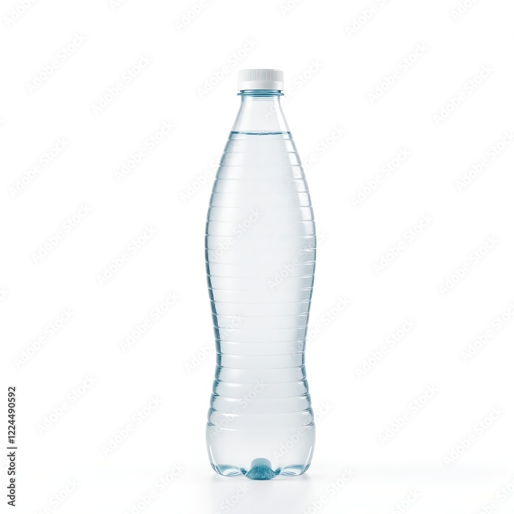 Naklejka premium Transparent plastic Bottle of Water