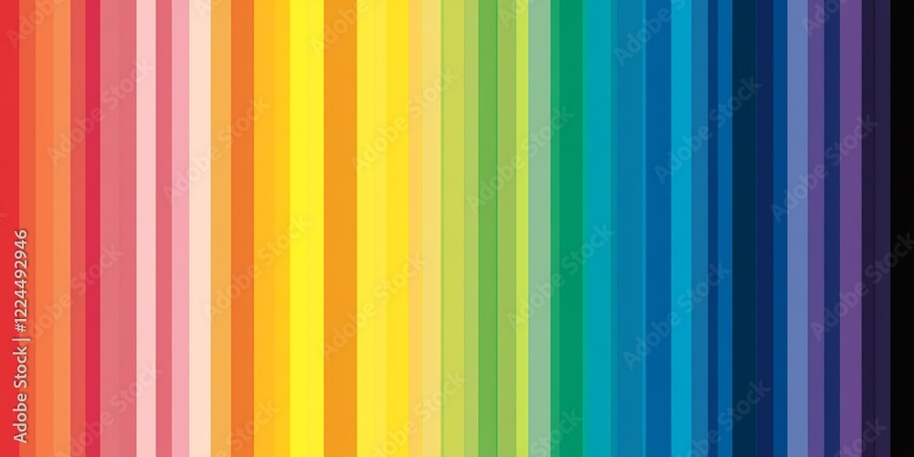 Vibrant Rainbow Vertical Stripes Background Design Texture Pattern Abstract Colorful Modern Digital Art