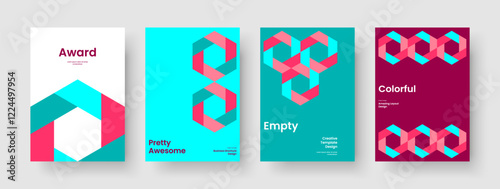 Abstract Brochure Layout. Isolated Background Template. Geometric Book Cover Design. Report. Poster. Business Presentation. Flyer. Banner. Brand Identity. Pamphlet. Handbill. Portfolio. Journal