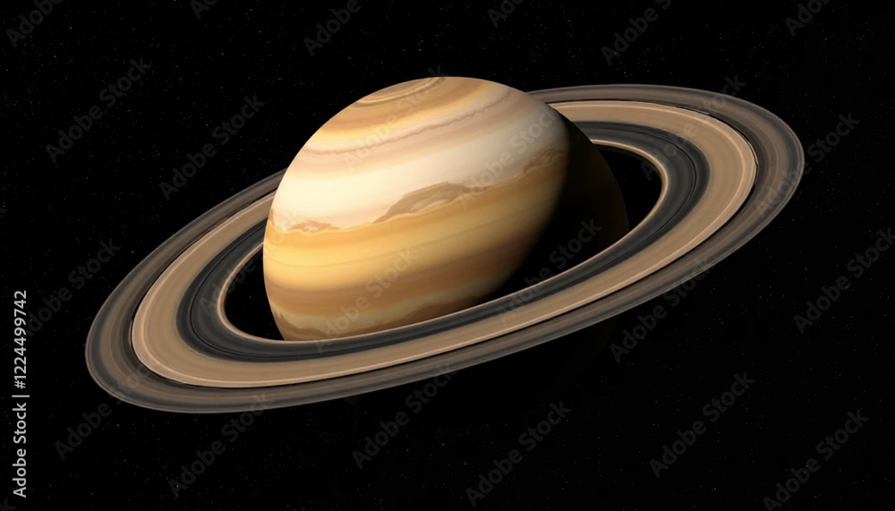 saturn with its iconic ring system saturn with its iconic ring system