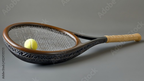 Tennis is a racket sport that is strung with cord to strike a rubber ball. Tennis is an Olympic sport and is played at all levels of society. The modern game of tennis originated in England,  photo