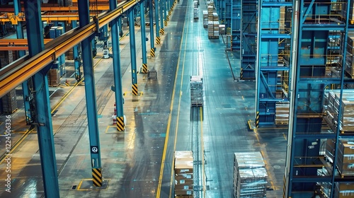 An In - Depth Glimpse into the Industrial Internet of Things in Internet Logistics. This background showcases elements related to the seamless integration of industry, the Internet photo