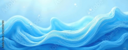 Wallpaper Mural Softly painted white on blue creates a soothing atmosphere, painting, relaxation, blue Torontodigital.ca