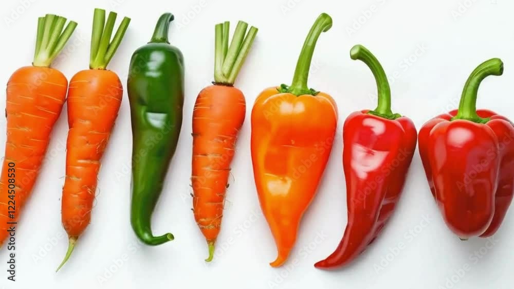 Nature’s Bounty: Assorted Fresh Vegetables on Crisp White Background.
Nature’s Bounty: Assorted Fresh Vegetables on Crisp White Background.