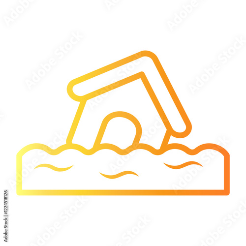 natural disaster Line Gradient Icon