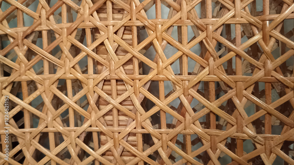 Close up of rattan chair Close up of rattan chair