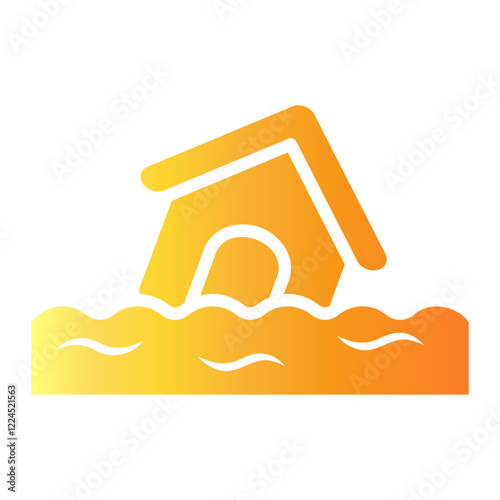 natural disaster Gradient icon