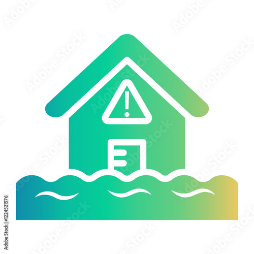 natural disaster Gradient icon