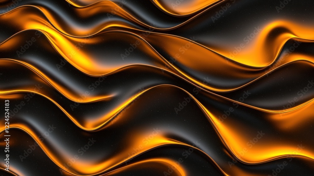 Abstract Gold and Black Wave Texture Abstract Gold and Black Wave Texture