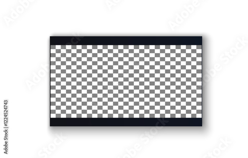 TV screen PNG. Modern stylish LED LCD panel. Large computer monitor display mockup.TV template. Vector illustration of a plasma TV monitor on a transparent background.	
