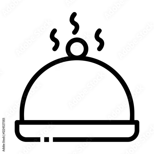 food tray Line Icon