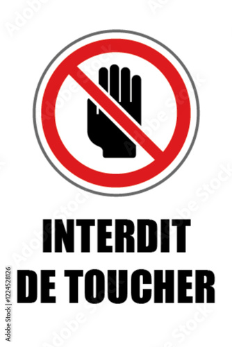 Interdit de toucher