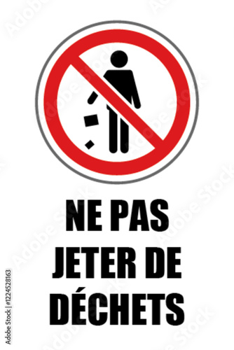 Ne pas jeter de déchets