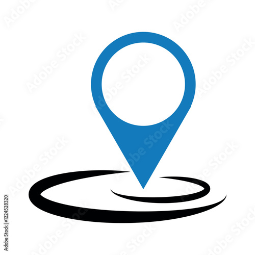 Map location flat vector design.