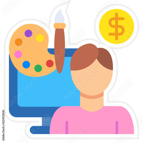 Digital nomad Icon