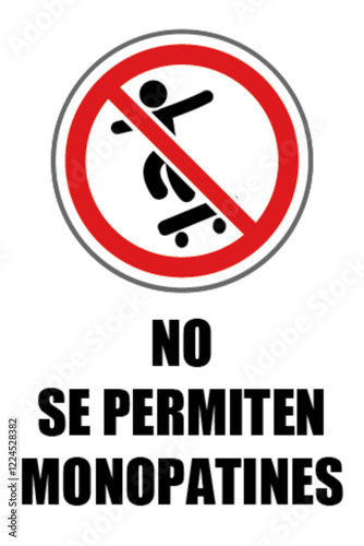 No se permiten monopatines