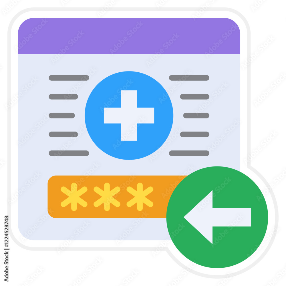 Fototapeta premium Log in Icon