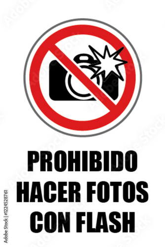 prohibido hacer fotos con flash