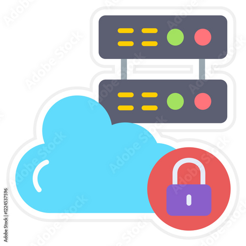 Cloud lock Icon