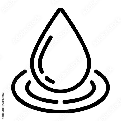 water drop Line Icon