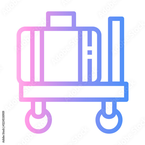luggage Line Gradient Icon