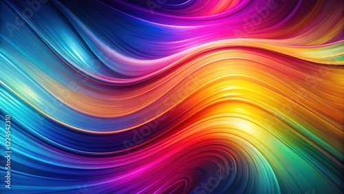 Wallpaper Mural Colorful gradient background with abstract shapes in motion, vibrant colors Torontodigital.ca