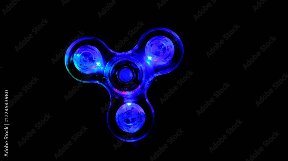 LED Crystal Fidget Spinner with Vibrant Lights