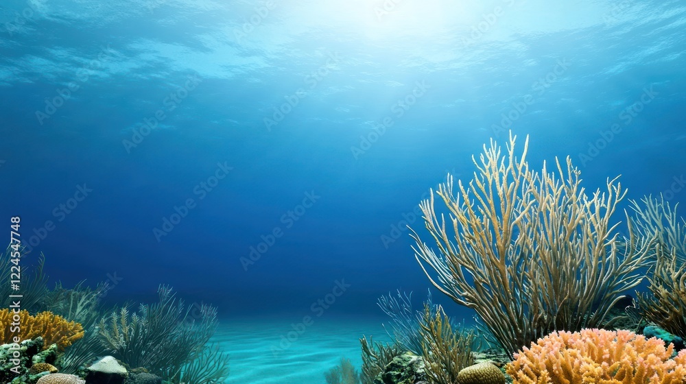 Fototapeta premium Vibrant Coral Reef Underwater