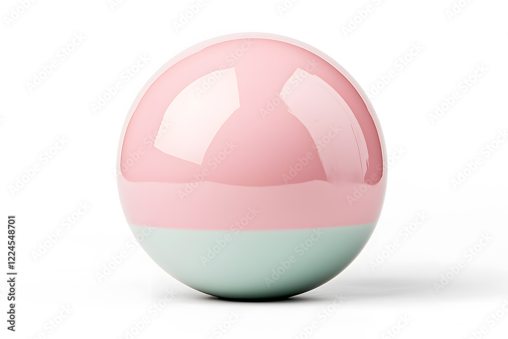 Matte color glass ball, isolated on a white background Matte color glass ball, isolated on a white background