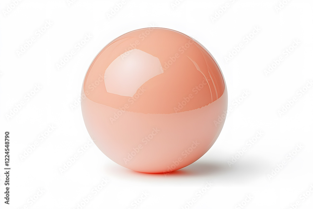 Matte color glass ball, isolated on a white background Matte color glass ball, isolated on a white background