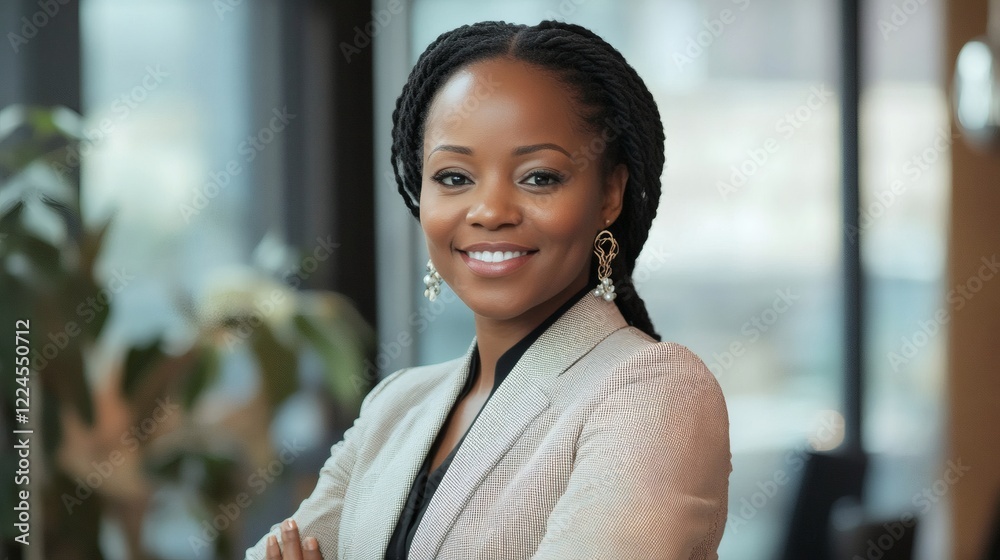 Confident African American Businesswoman Portrait Confident African American Businesswoman Portrait