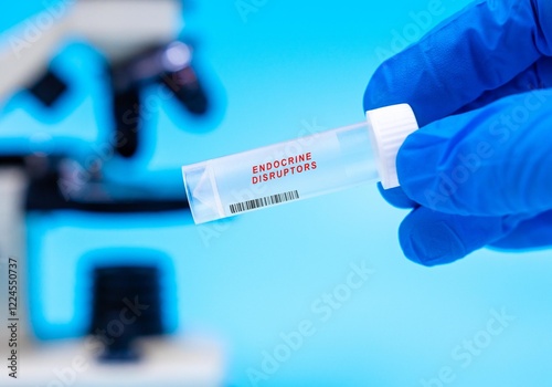 фотографія Identifies chemicals in saliva that may affect hormonal balance.