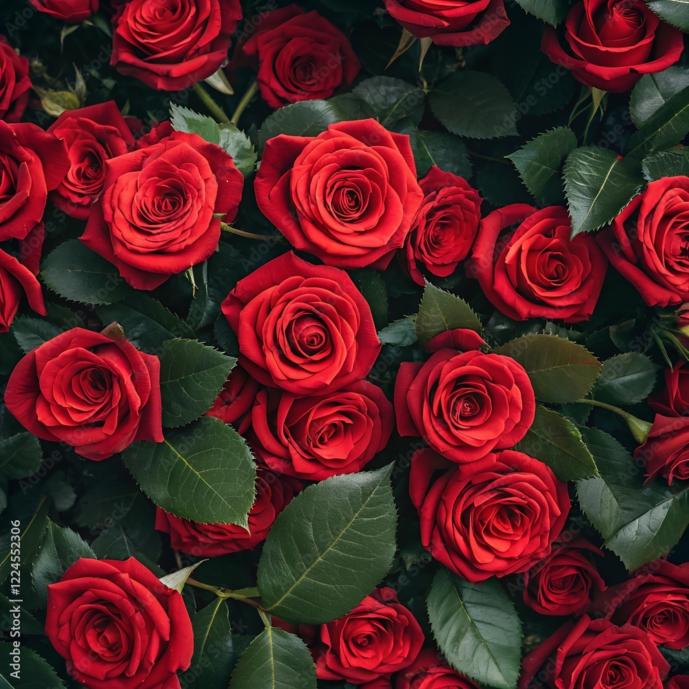 Obraz premium red roses background