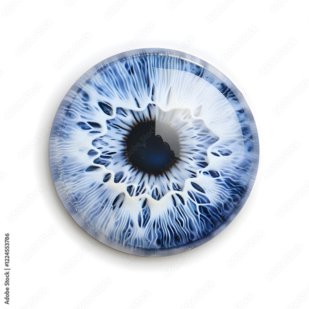 Obraz premium Eye iris isolated on white background